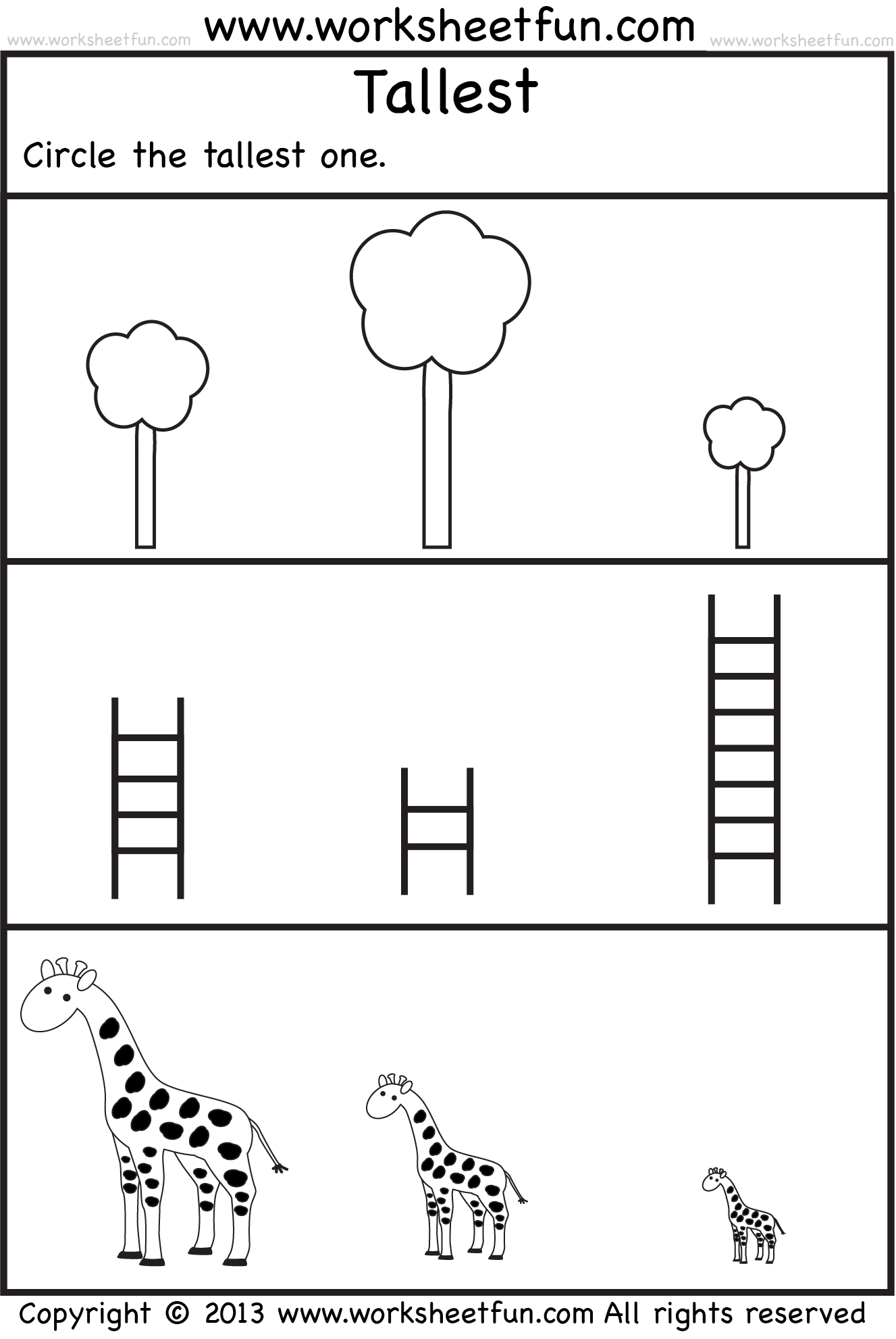 preschool free worksheet