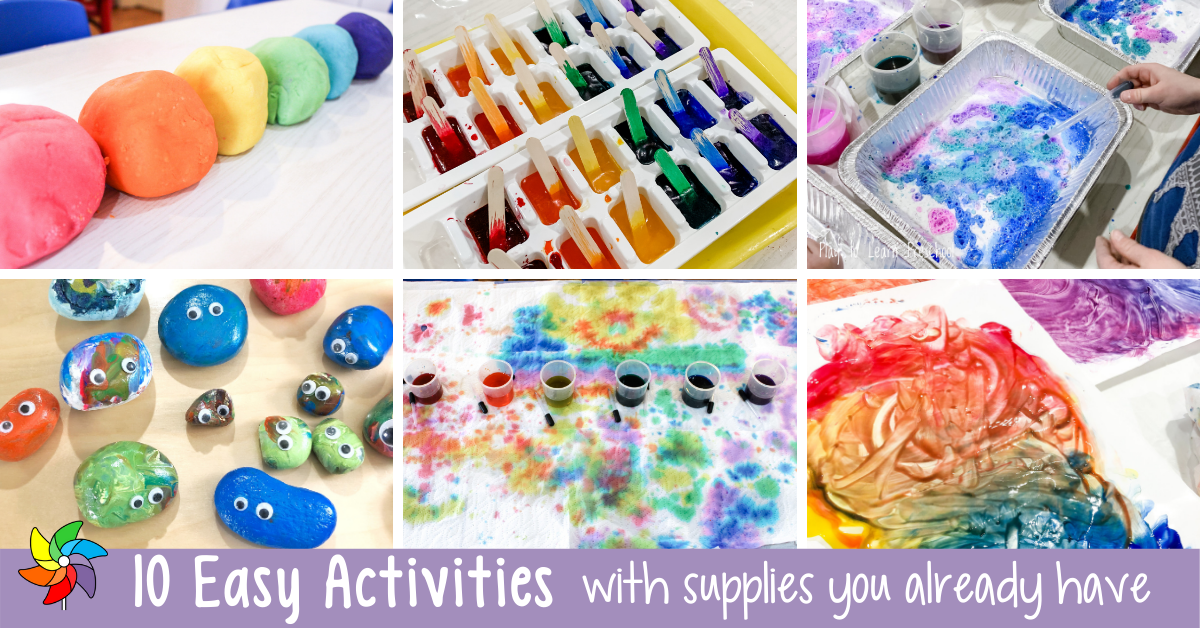 10 Easy Preschool Activities Using Supplies You Already Have