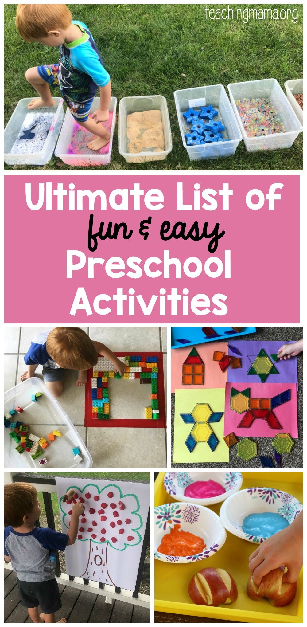 The Ultimate List of Fun and Easy Preschool Activities