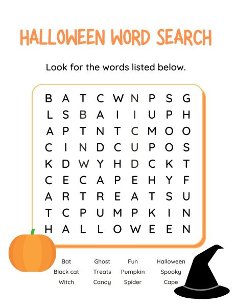 7 Free Halloween Activity Sheets For Kids | Craft Corner DIY