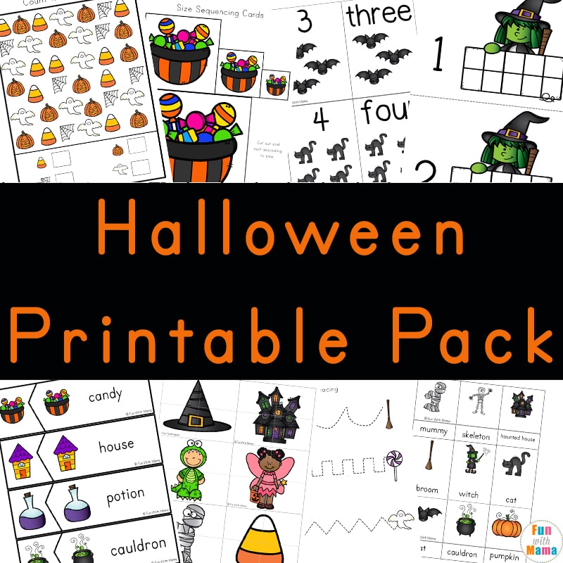 preschool halloween activity worksheet