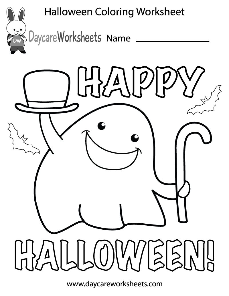 preschool halloween worksheet free