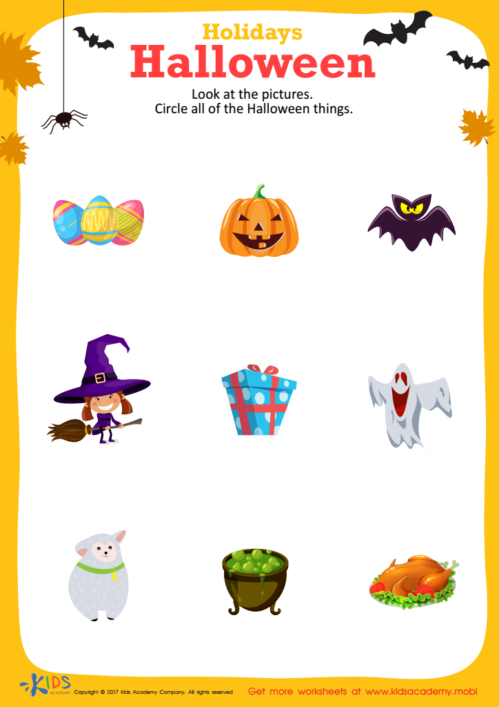 preschool halloween worksheet free
