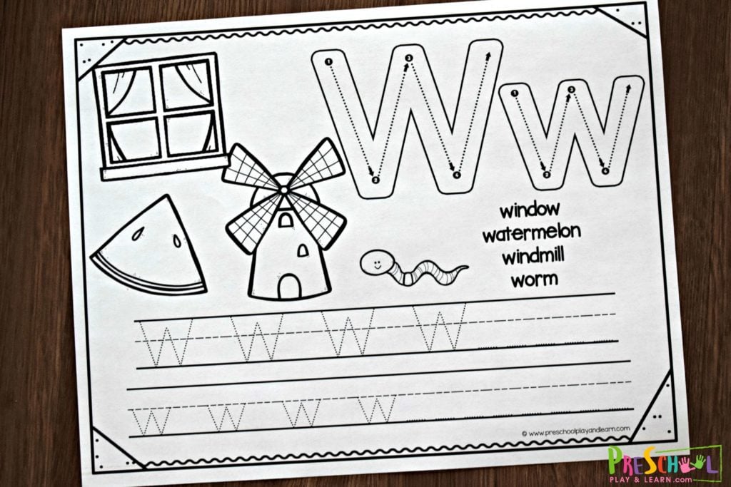 preschool handwriting worksheet