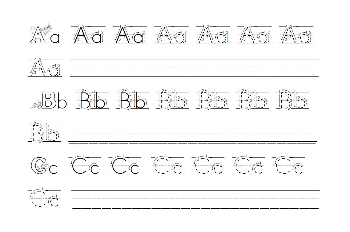 preschool handwriting worksheet