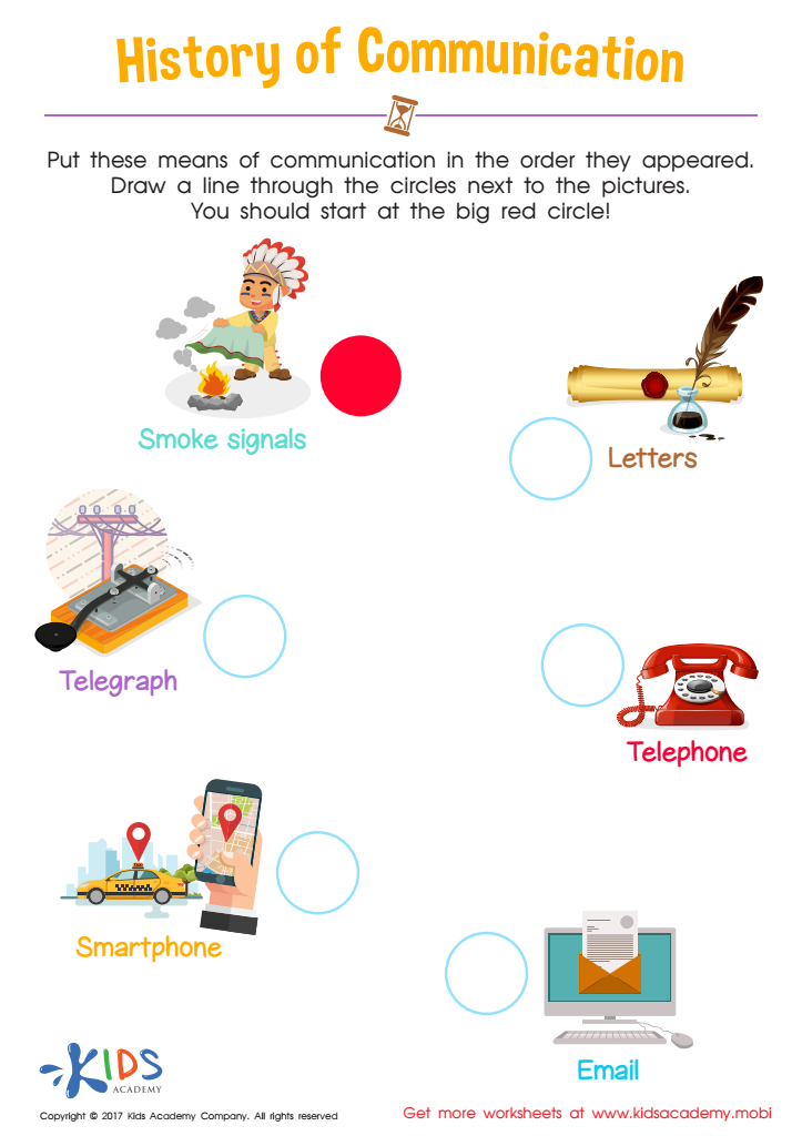 preschool history worksheet