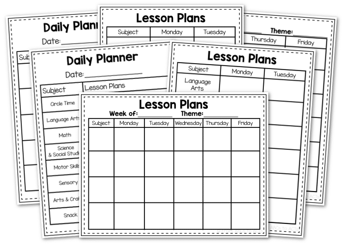 preschool lesson free