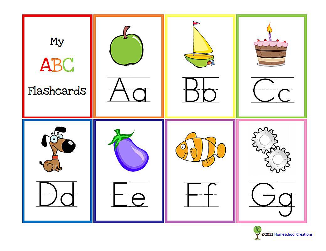 10 Sets of Free, Printable Alphabet Flashcards