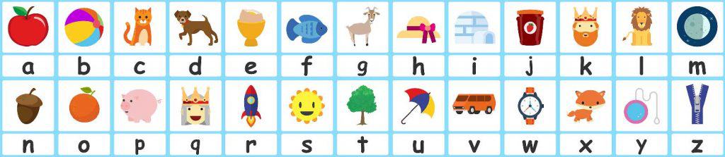 Free alphabet flashcards for kids - Totcards