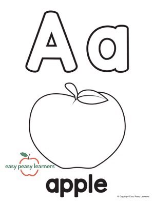 preschool letter coloring