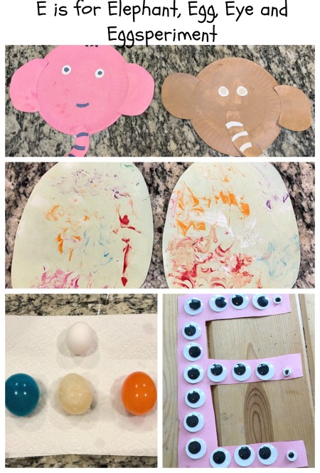 E is for Elephant, Egg, Eye and Eggsperiment: Preschool Activities ...