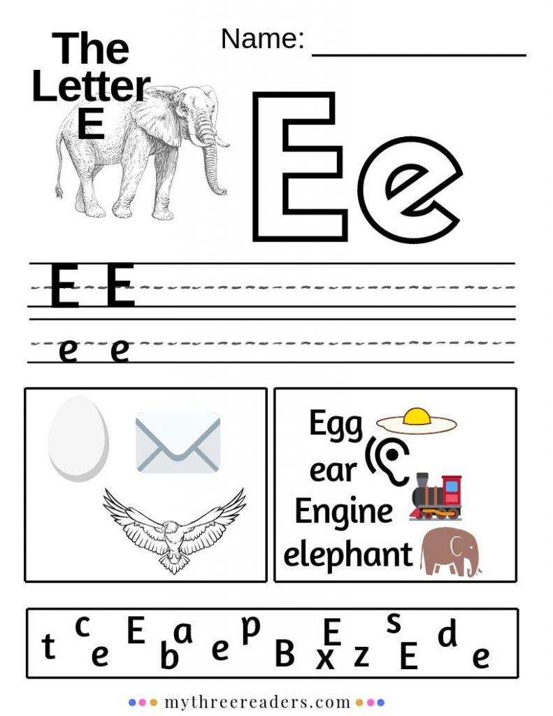 Teaching the Letter E - Crafts, Printables, Songs, &  More for 2024