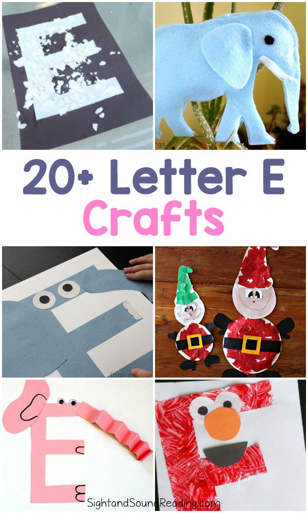 Letter E Crafts for Kindergarten -