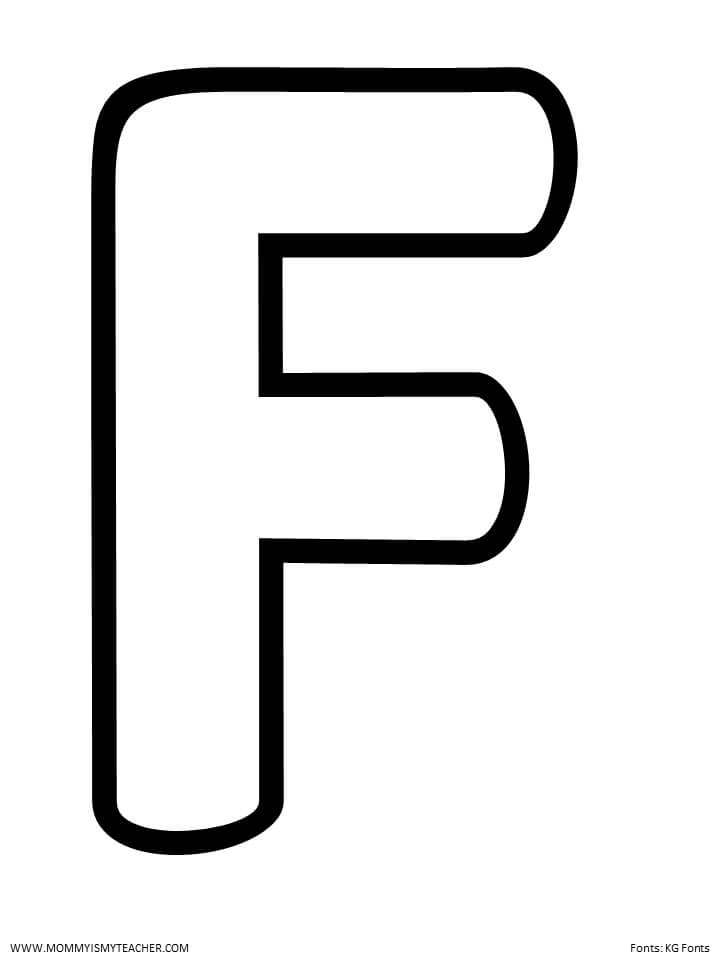 preschool letter f worksheet
