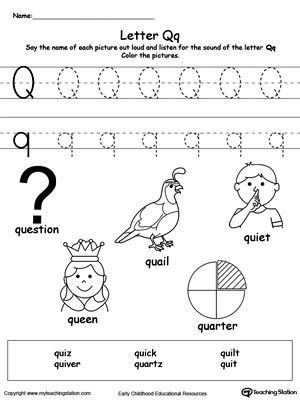 FREE* Words Starting With Letter Q