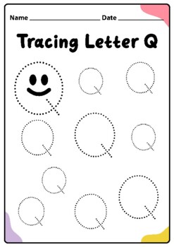 preschool letter q worksheet