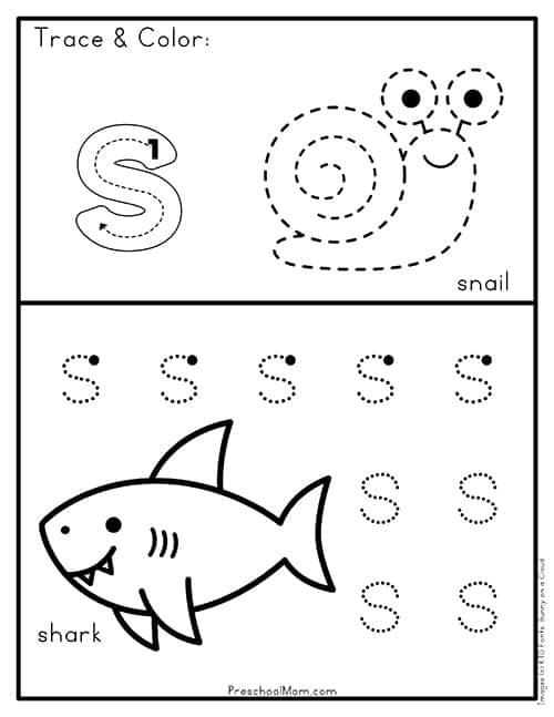 Letter S Preschool Printables - Preschool Mom