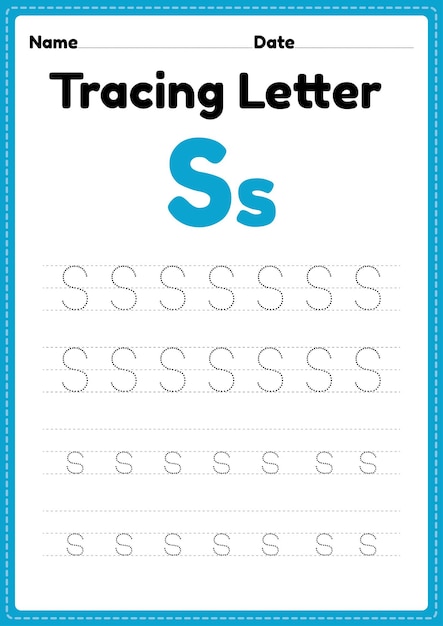 preschool letter s worksheet