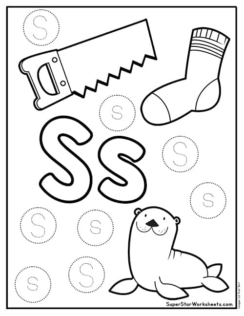 preschool letter s