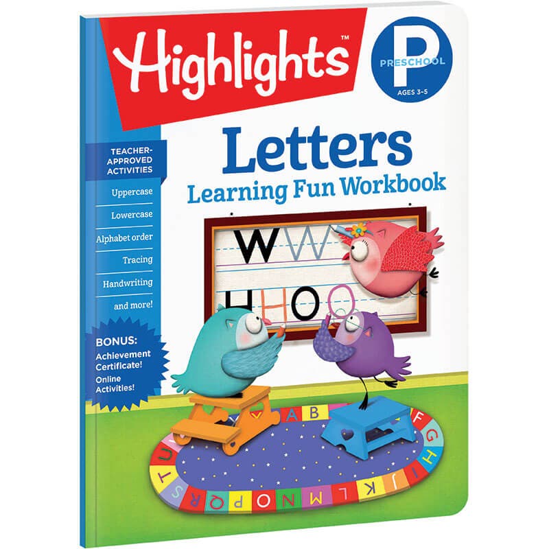 preschool letter workbooks