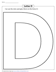 Letter D Worksheets
