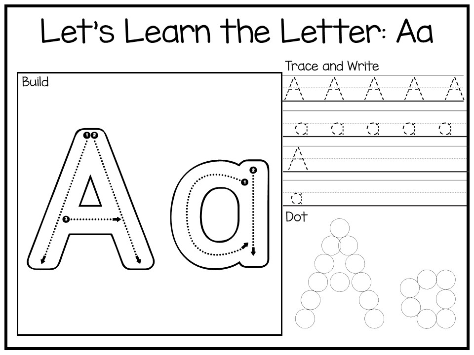 26 Lets Learn The Letters Preschool Worksheets Made By Teachers 