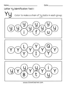 preschool letter y