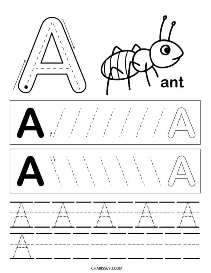 preschool letters worksheet