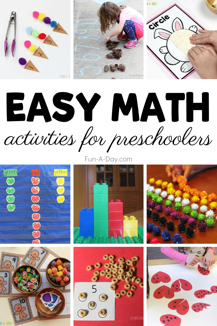 Easy Math Activities for Preschoolers to Do at Home or School ...