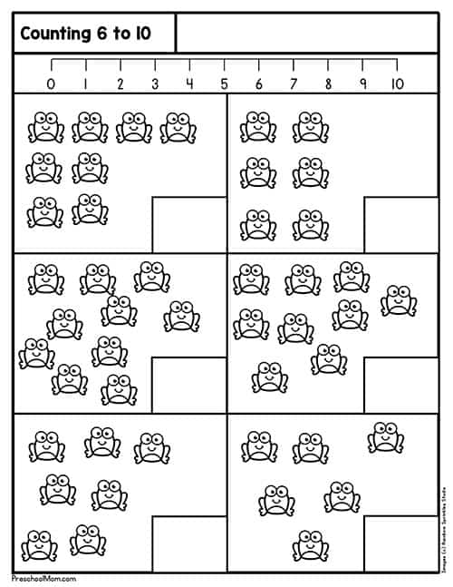 preschool math worksheet free printables