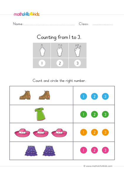 preschool math worksheet pdf