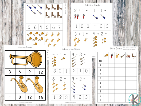 FREE Musical Instruments Worksheets Printable