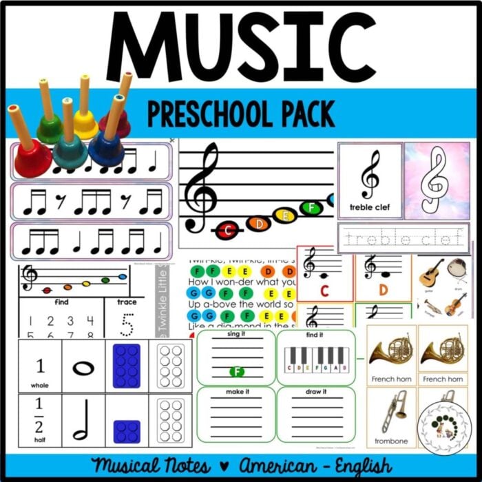 preschool music worksheet