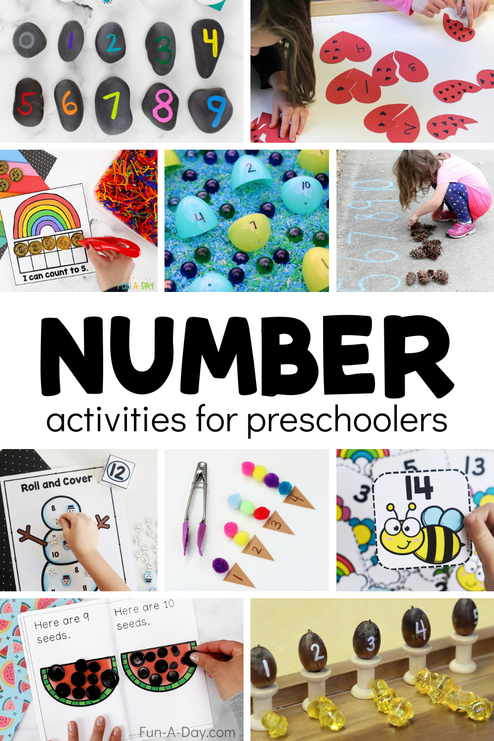 50+ Number Activities for Preschoolers - Fun-A-Day!