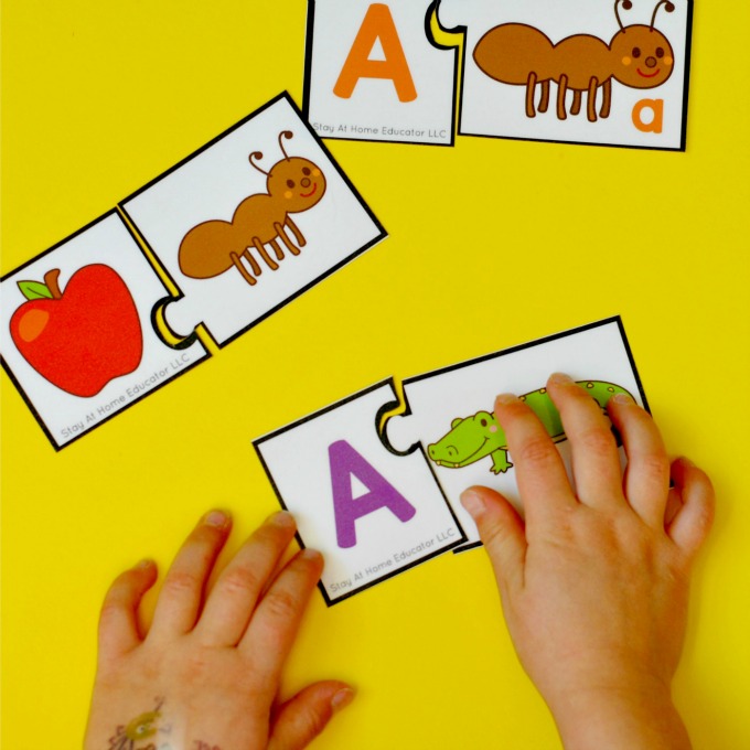 Preschool Phonics Centers - Stay at Home Educator