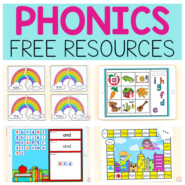 100+ Free Printable Phonics Activities for Kids Learning to Read