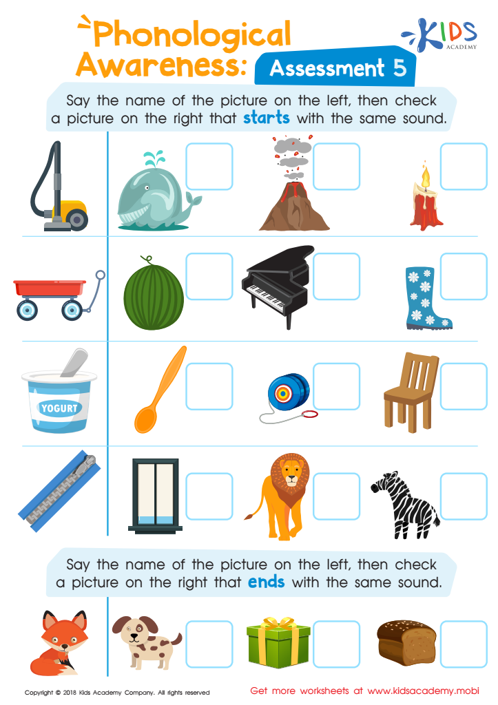 preschool phonological awareness worksheet