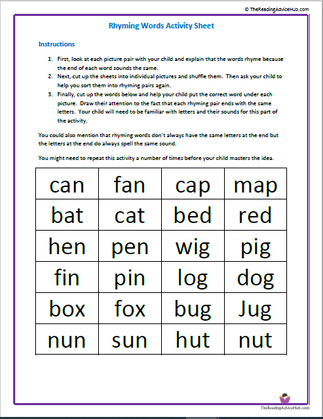 preschool phonological awareness worksheet
