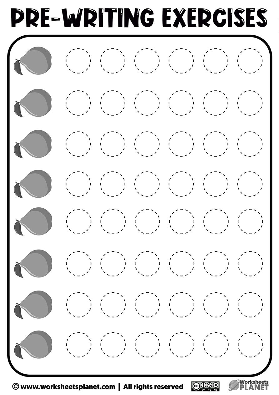 preschool prewriting worksheet