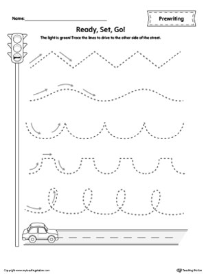 preschool prewriting worksheet