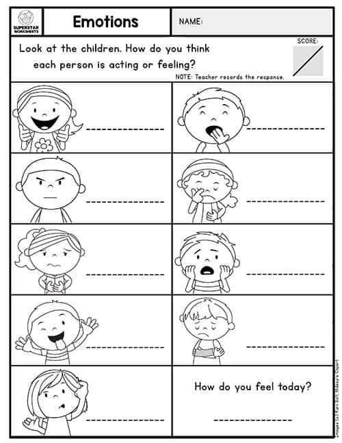 preschool printable assessment