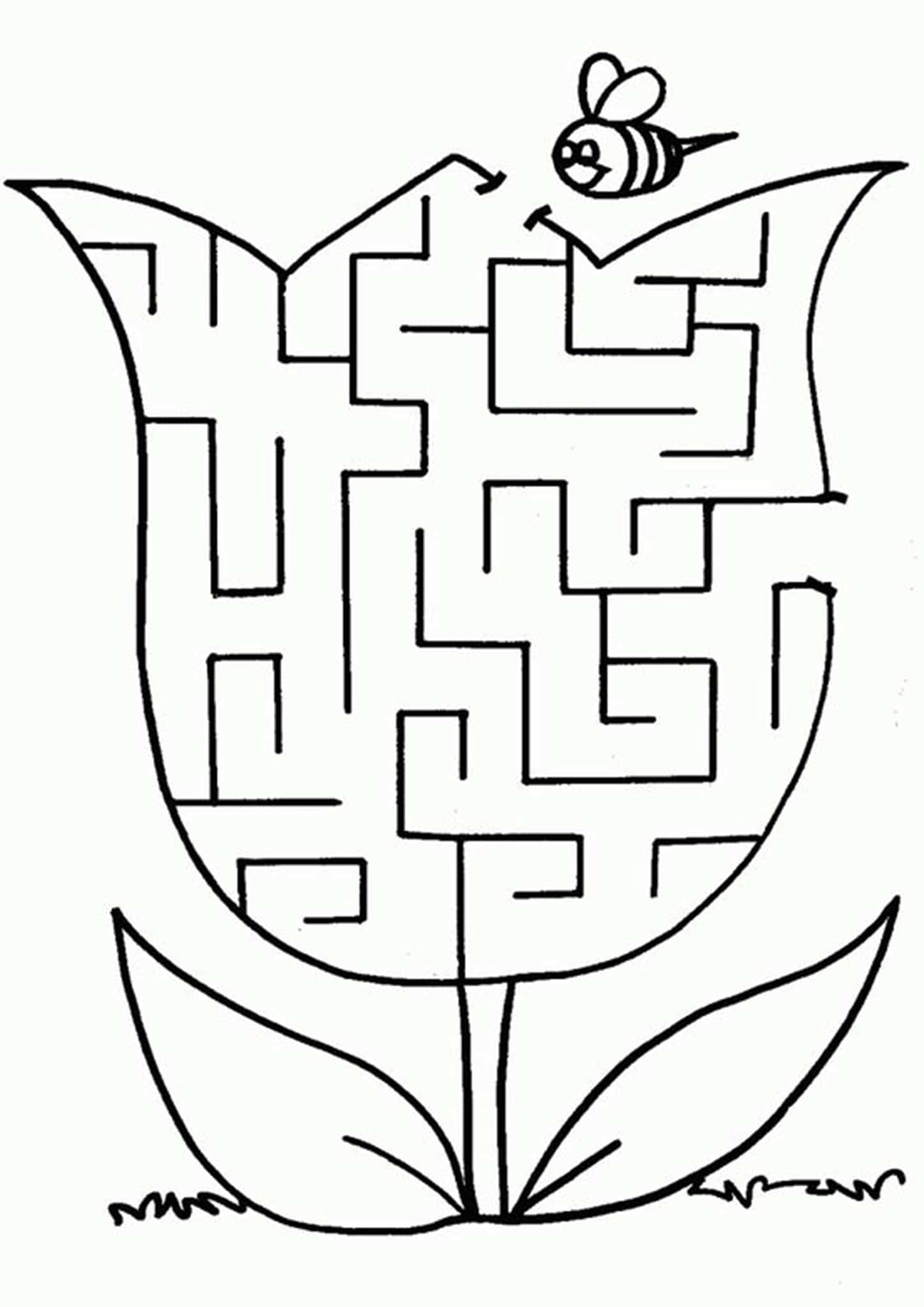 Free Simple Maze Printables For Preschoolers And Kindergartners ...