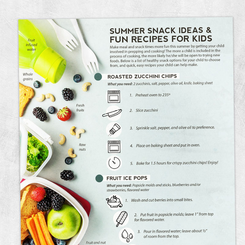 Summer Snack Ideas and Fun Recipes for Kids - Adult and pediatric ...