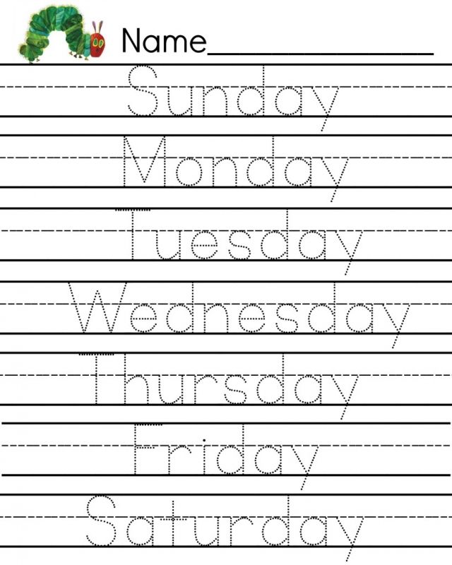 preschool printables handwriting worksheet