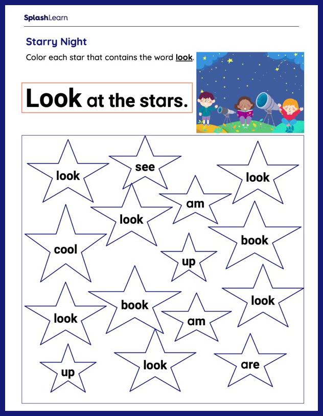 preschool reading pages