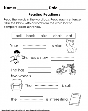 Read and color worksheets | Worsheets library