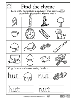 preschool rhyming word pairs