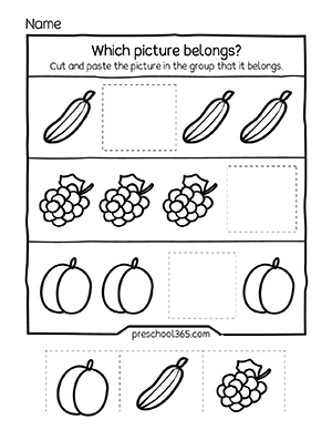 FREE Same and Different Worksheets for Preschool ⋆ The Hollydog Blog