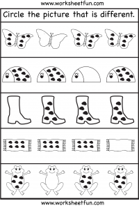 Same and different worksheets for preschool FREE download | Free ...