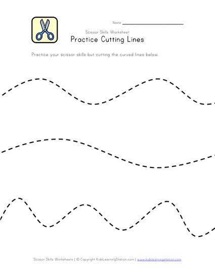 preschool scissor skills worksheet